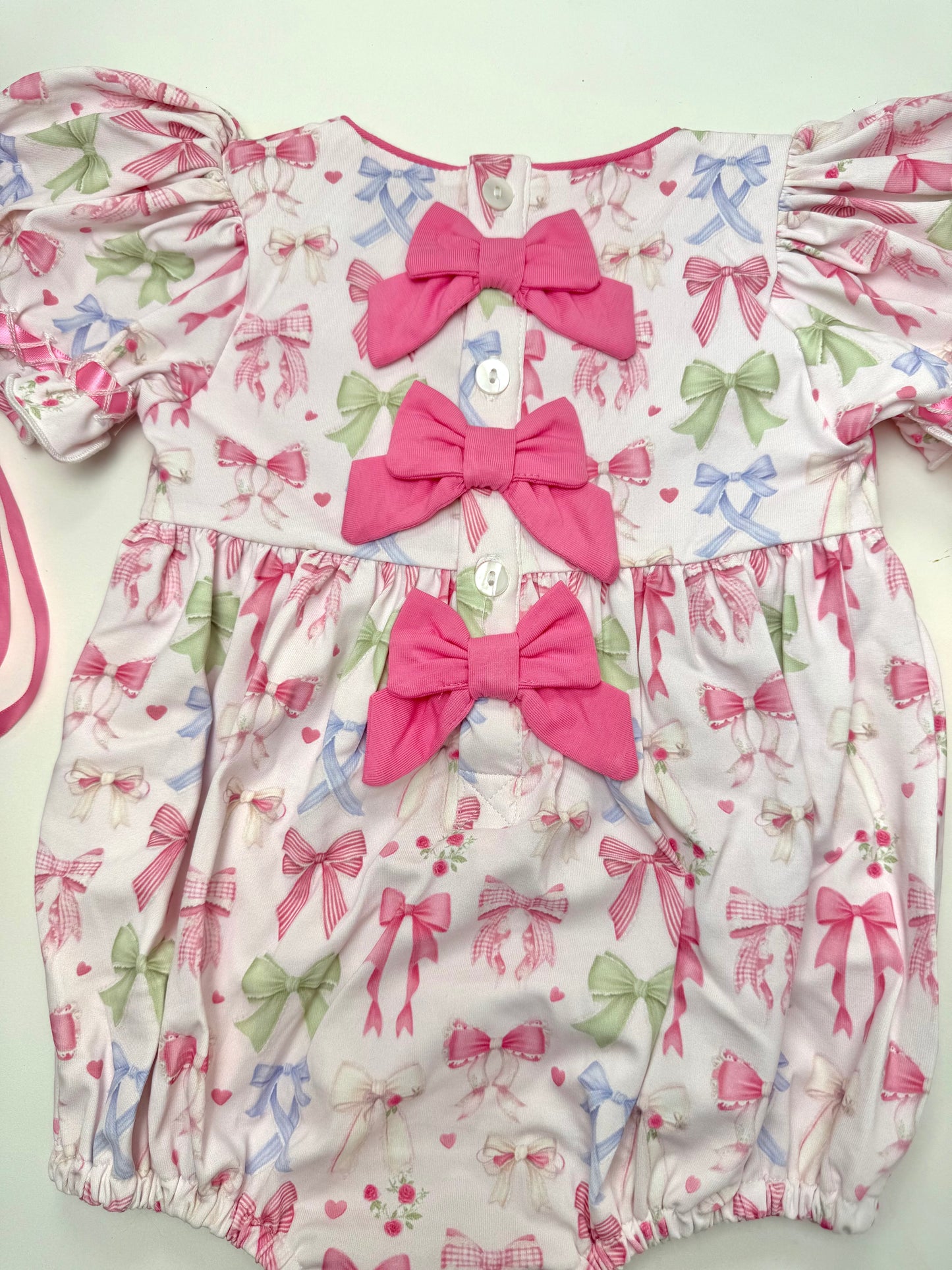 Pastel Bows Bubble - "MISS PRISS"