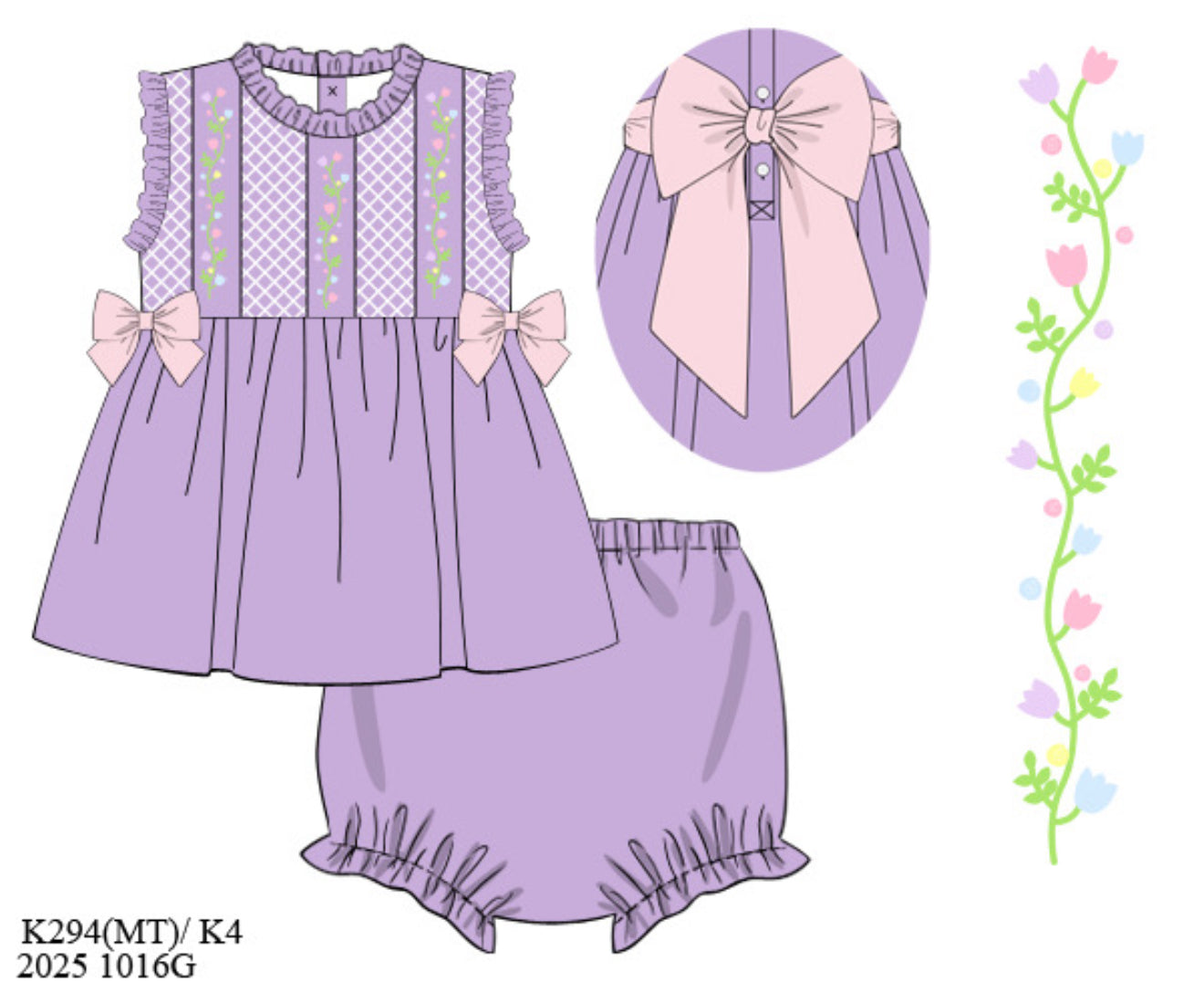 Floral Vines Bloomer Set