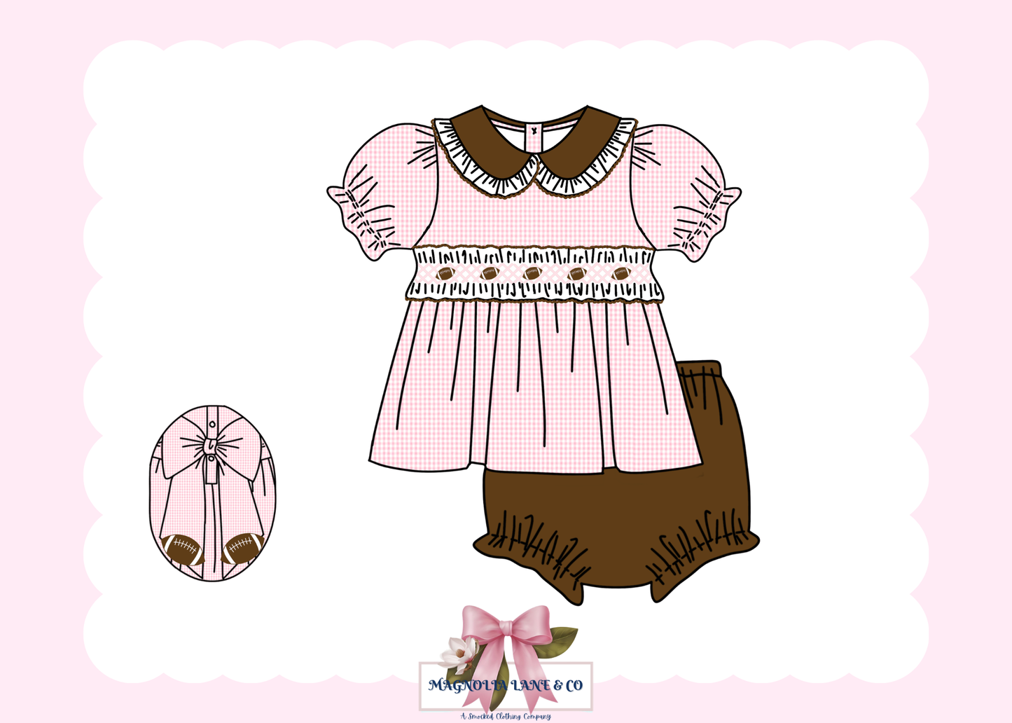 PO23: Girl's Generic Football Bloomer Set/Dress