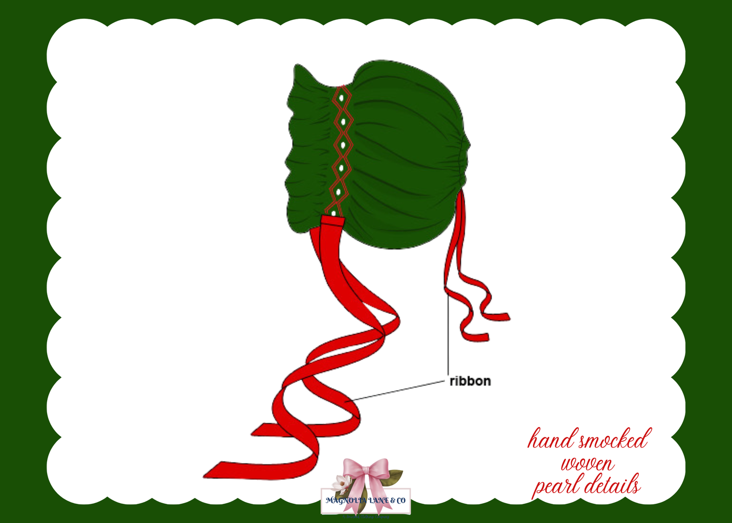 PO26: Christmas Best: Smocked Bonnet (ETA: October)