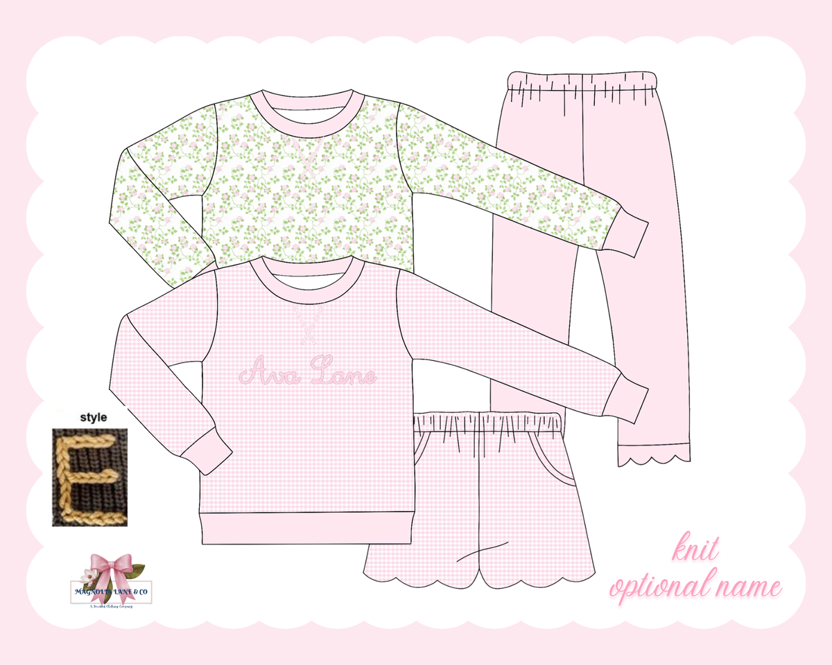 PO30: Girl's 3 Pc Reversible Set (ETA: January)