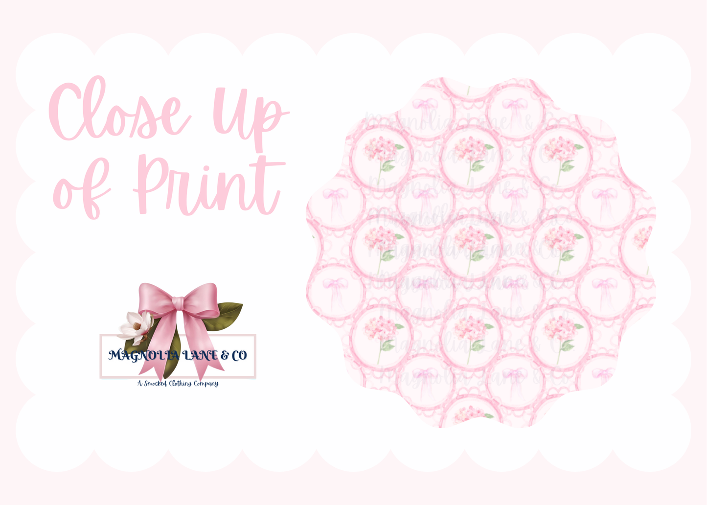 PO6: Pink Hydrangeas & Bows: Outfits