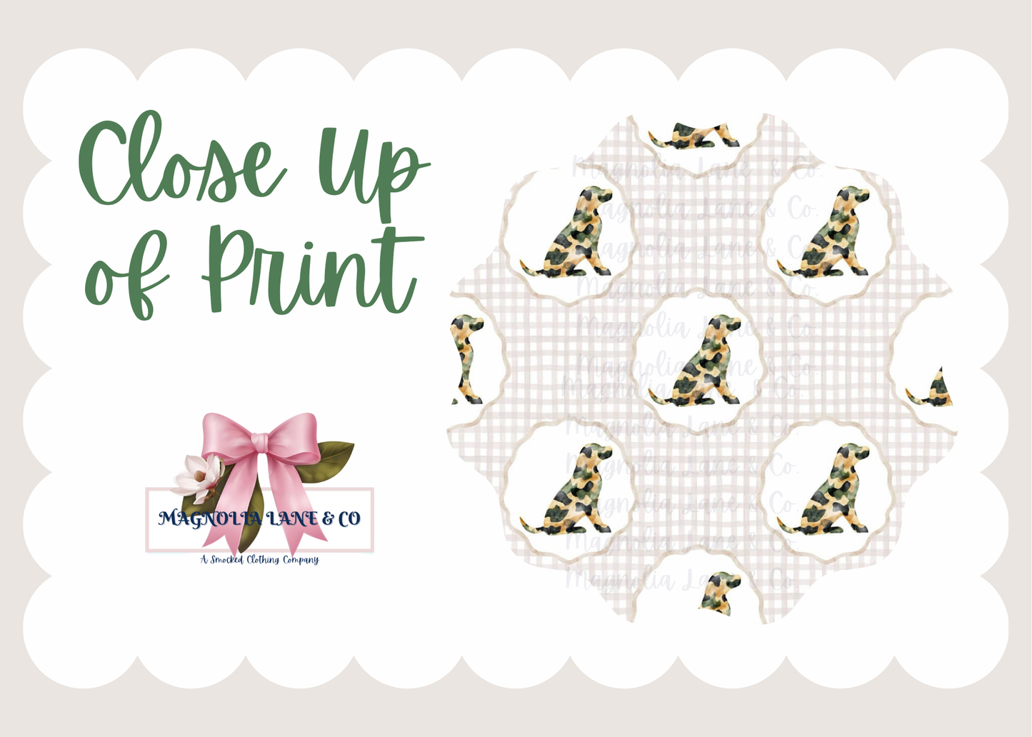 PO6: Preppy Camo Dogs Collection