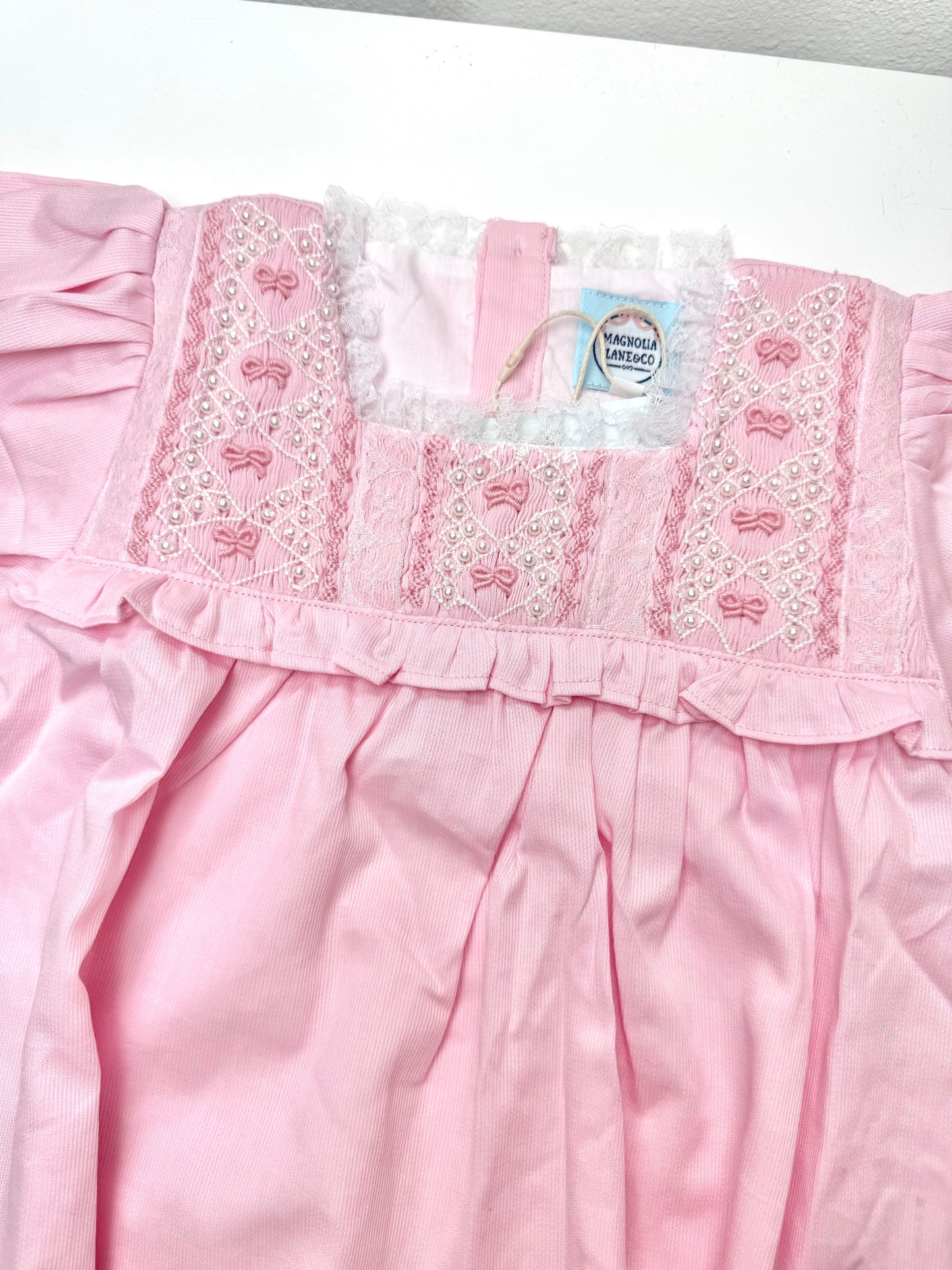 Girl's Pink Heirlooms Bloomer Set
