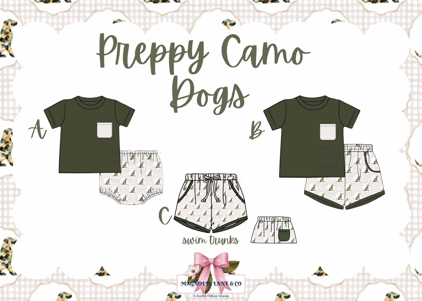 PO6: Preppy Camo Dogs Collection