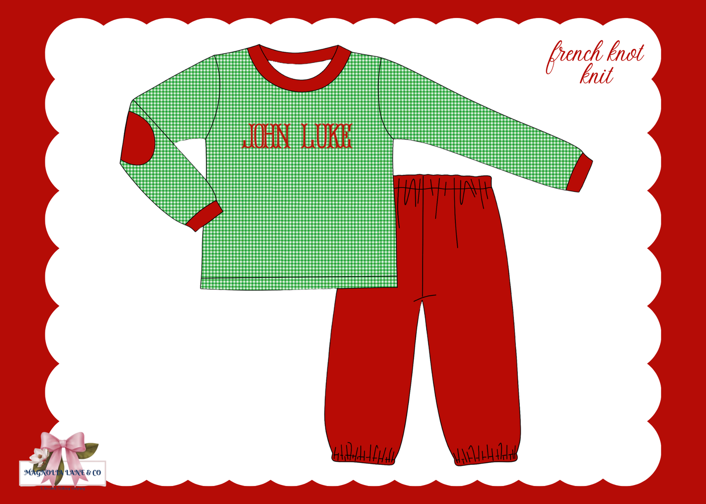 PO27: Boy's Holly Jolly Pants Set (ETA: November)