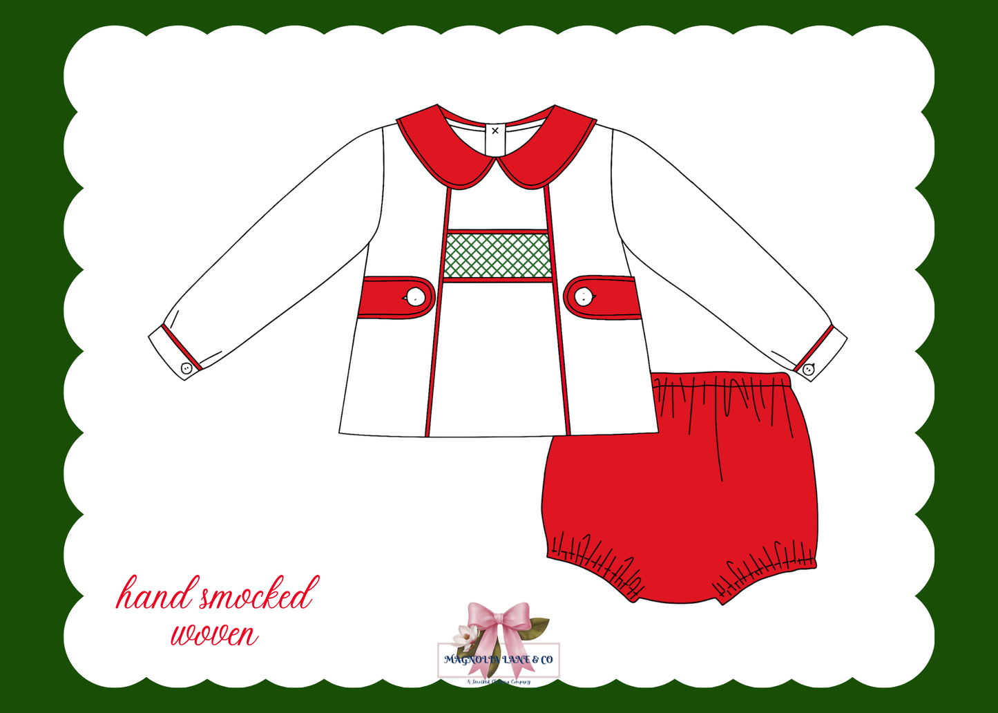 PO26: White Christmas: Boy’s Diaper Set (ETA: October)