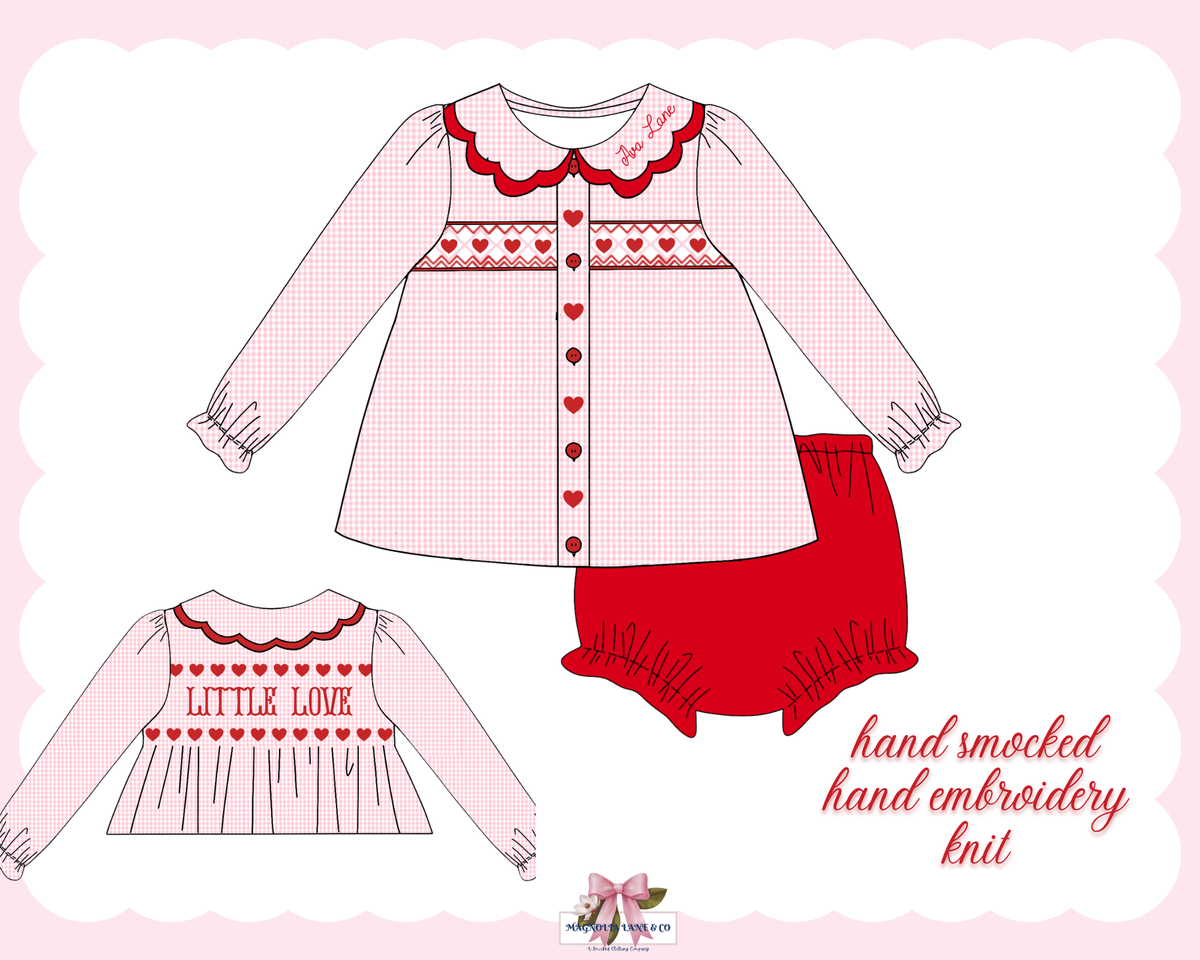 PO30: Girl's Little Love Bloomer Set/Dress (ETA: January)