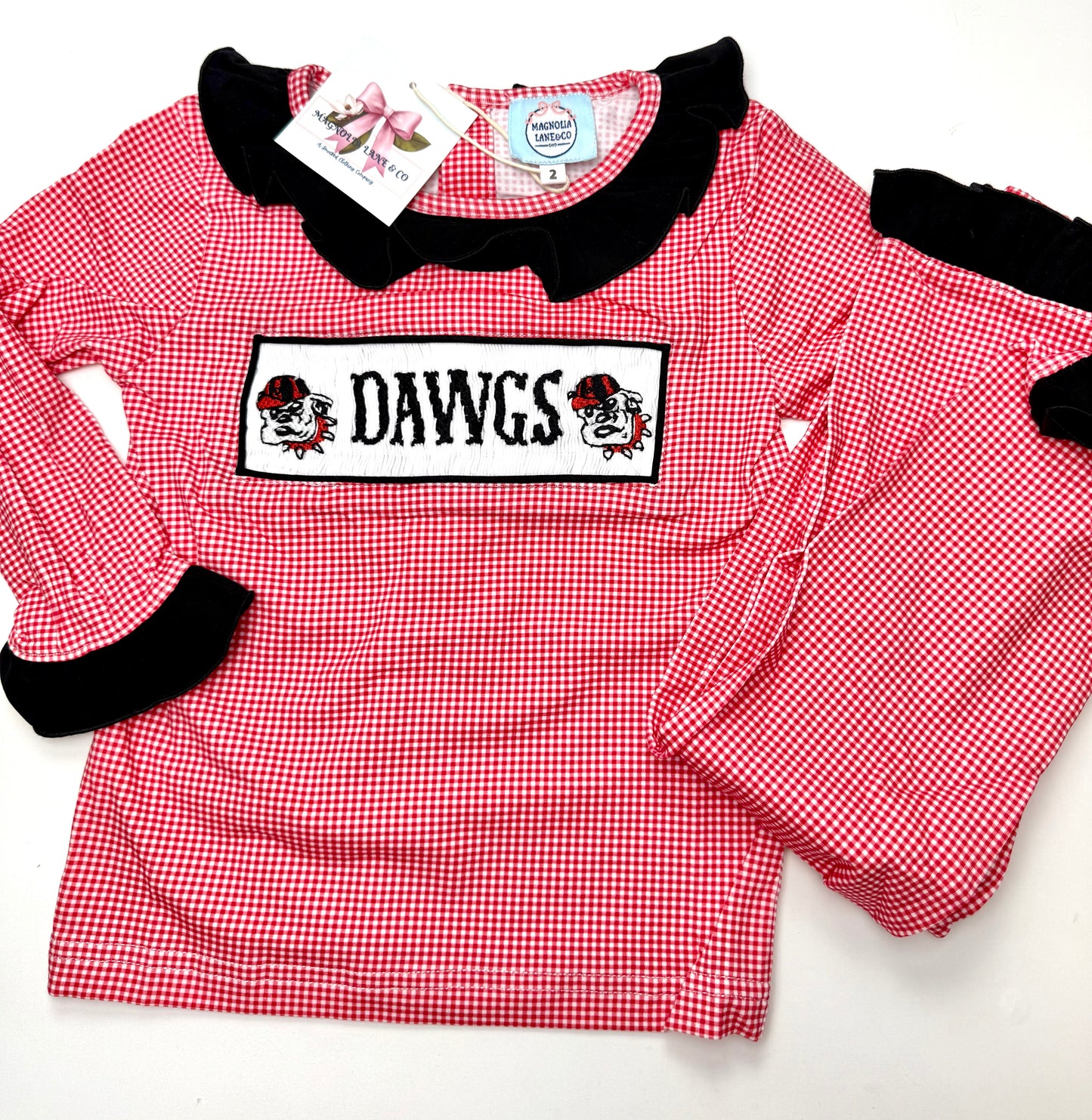 Girl's Red & Black Lounge Set