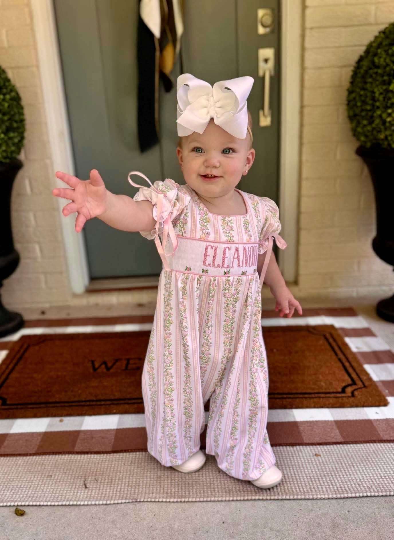 Girl's Fall Floral Romper - "PRETTY GIRL"
