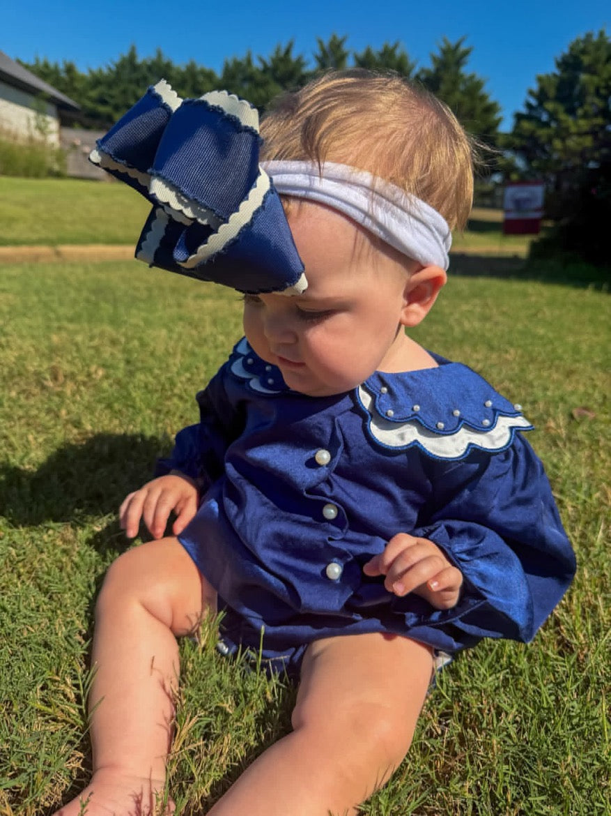 Navy Nativity: Girl's Bloomer Set/Dress