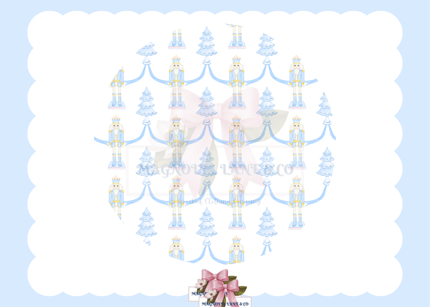 PO27: Boy's Blue Trees & Nutcrackers Bubble (ETA: November)