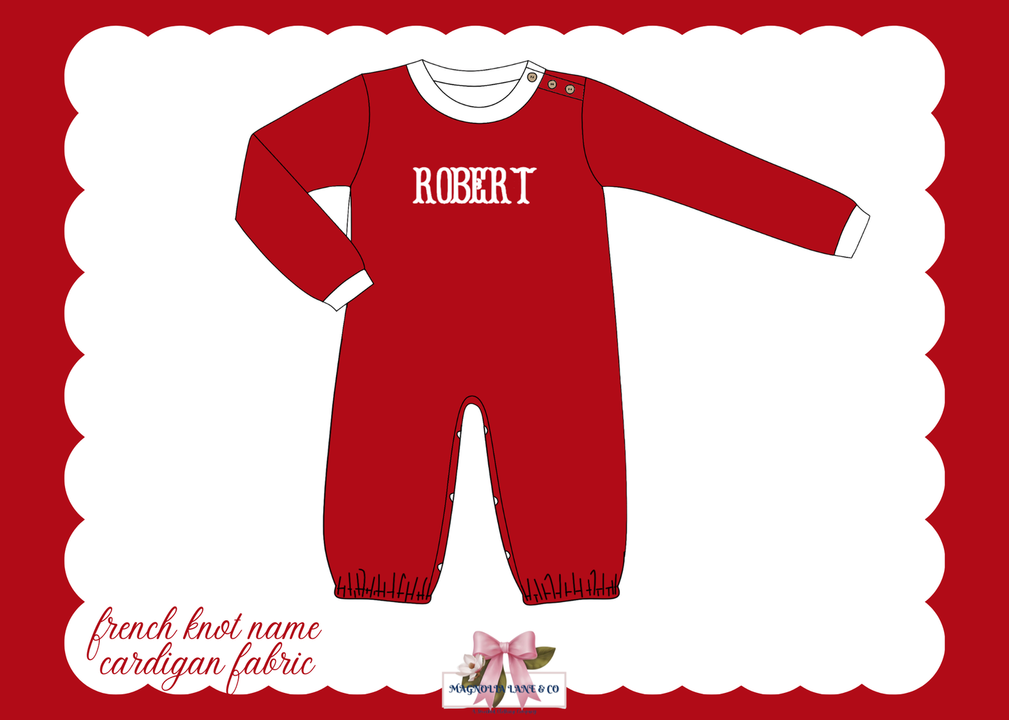 PO27: Boy's Christmas Cardigans Romper (ETA: November)