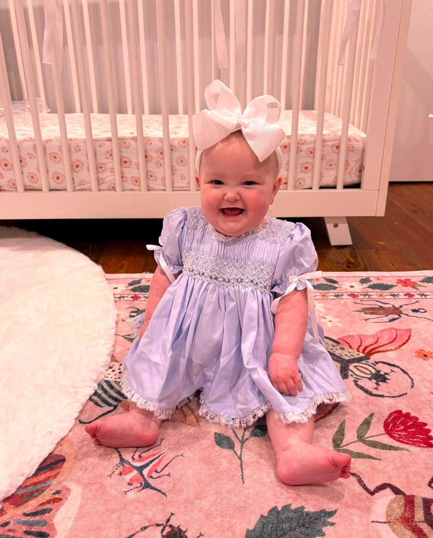 Girl's Blue Heirloom Bloomer Set