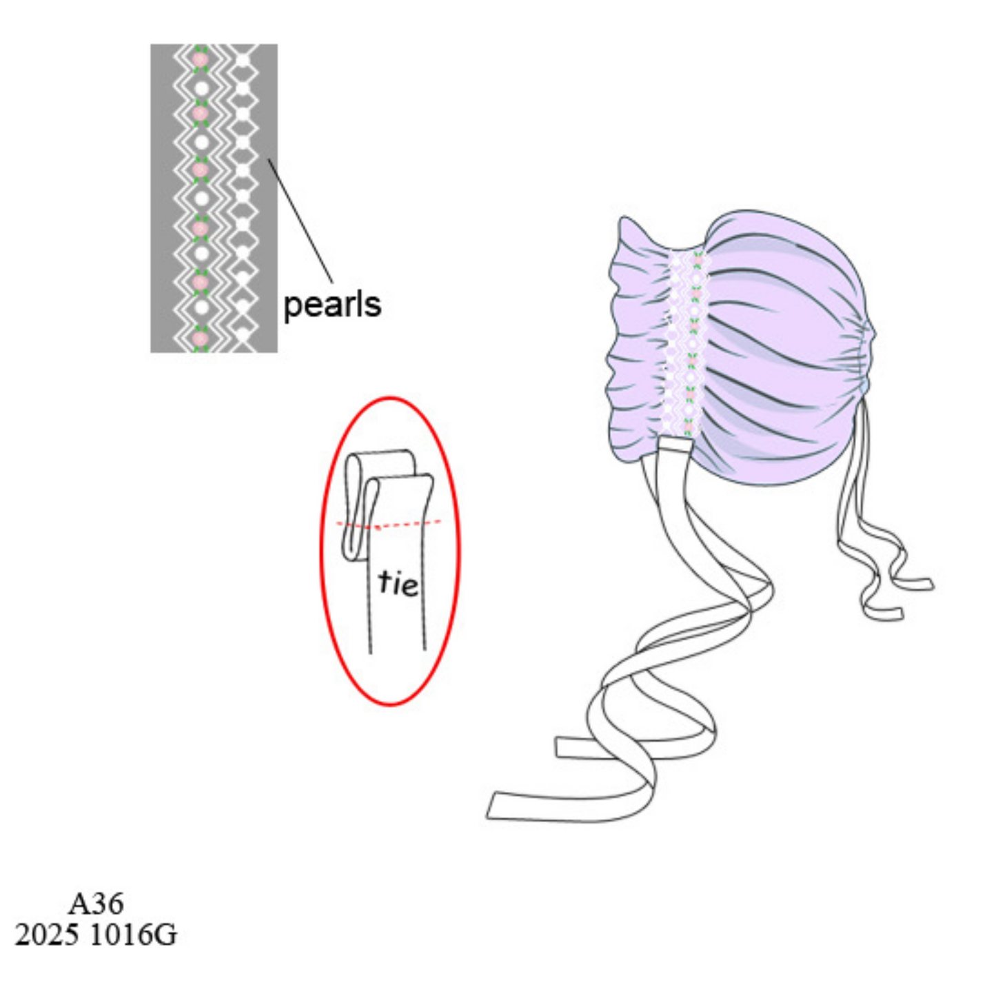 Heirloom Flash PO: Purple Heirloom Smocked Bonnet
