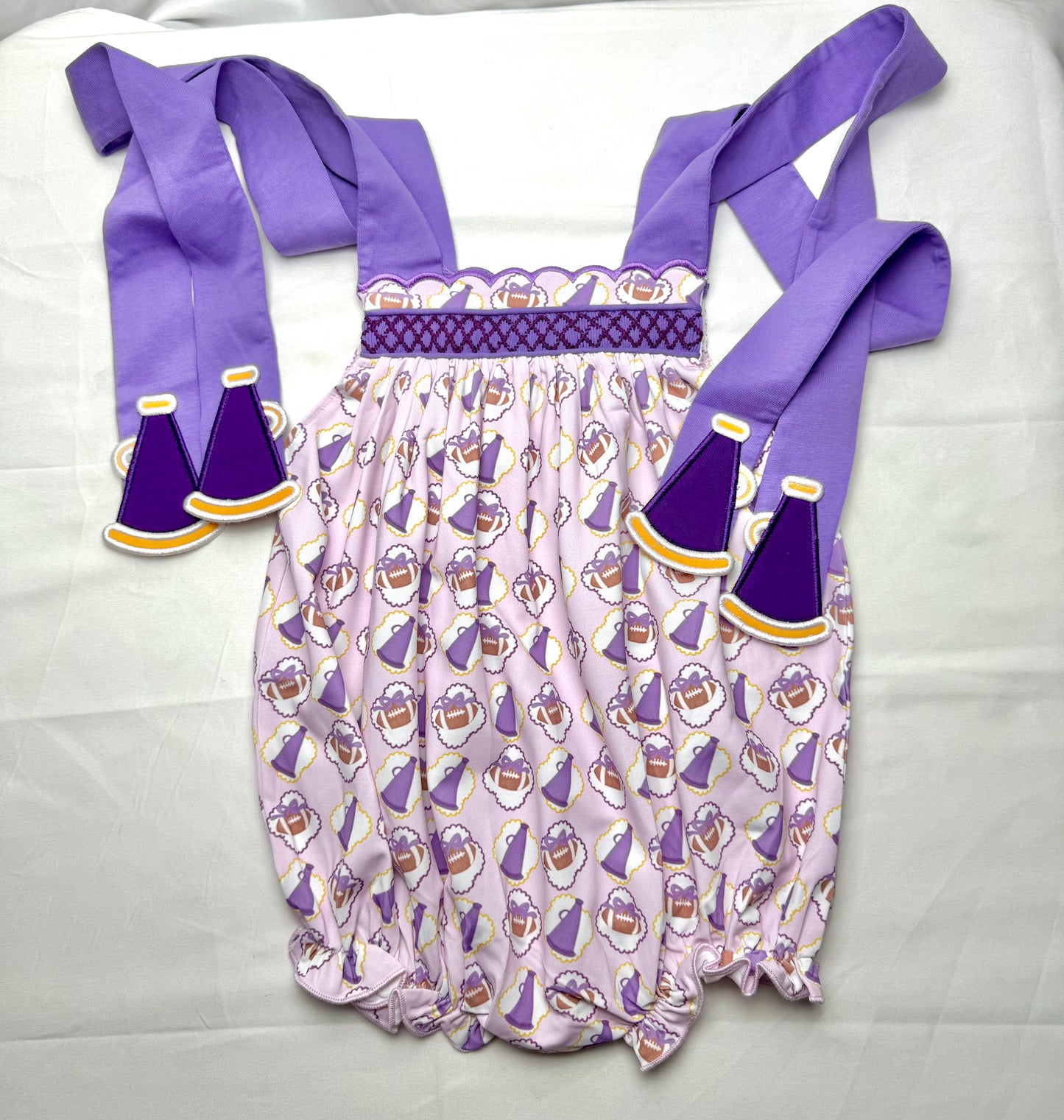 Purple & Gold Go, Fight, Win Bubble