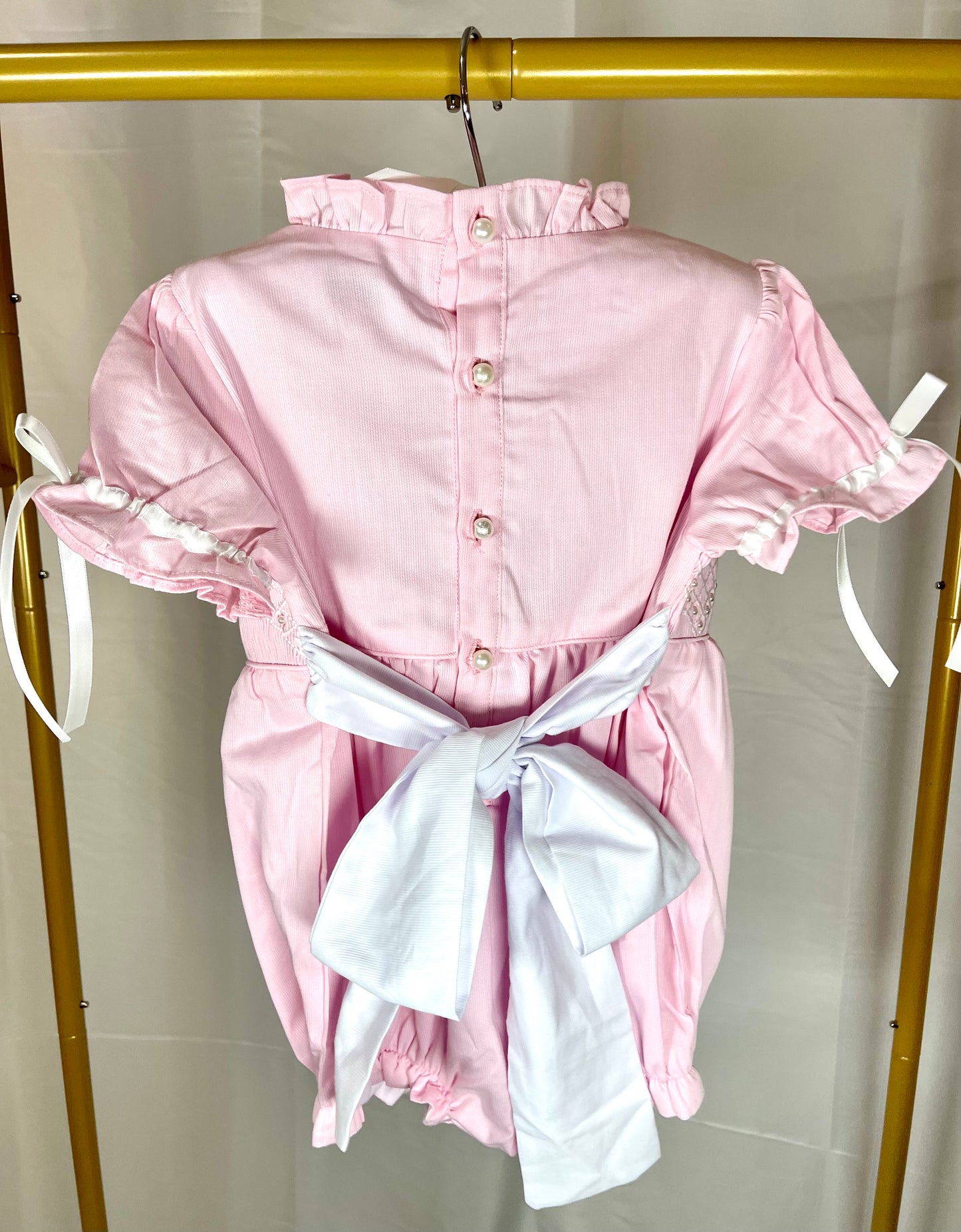 RTS EXTRAS: Heirloom Birthday Pearls Short Sleeve Pink Bubble