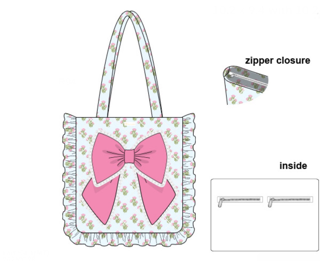 PO18: The Sunday Tote: Sweet Blooms