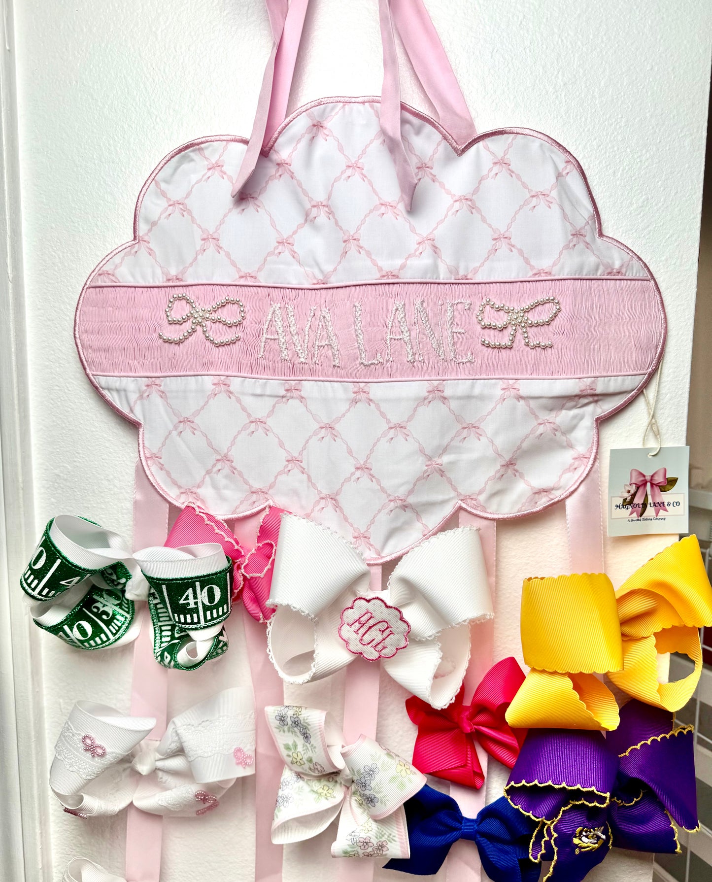 The Darling Bow Organizer: Pink Toile