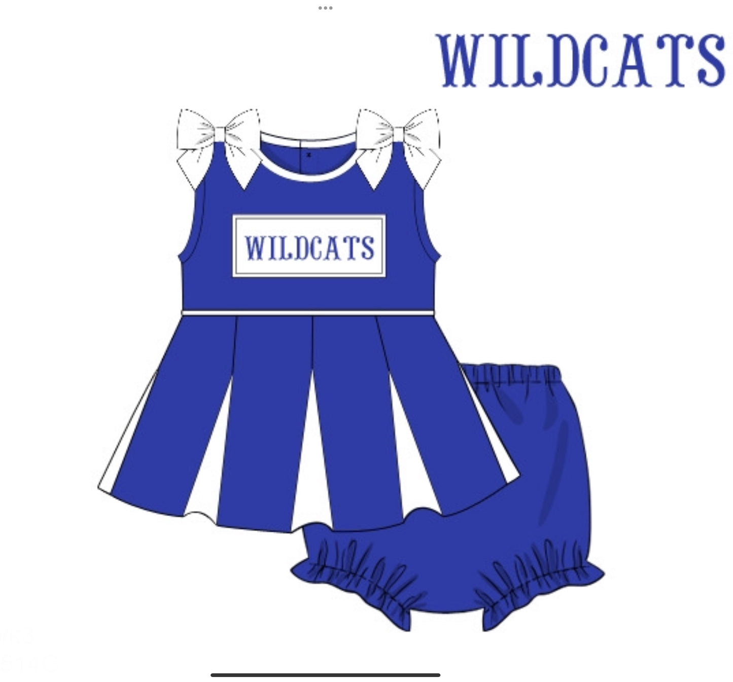PO23: Royal Blue & White Cheer Uniform