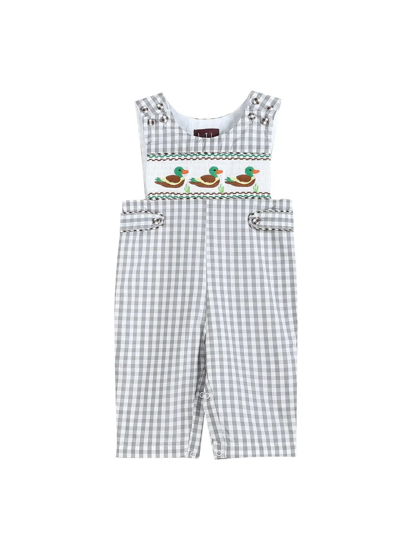 Boys Mallard Smocked Overalls