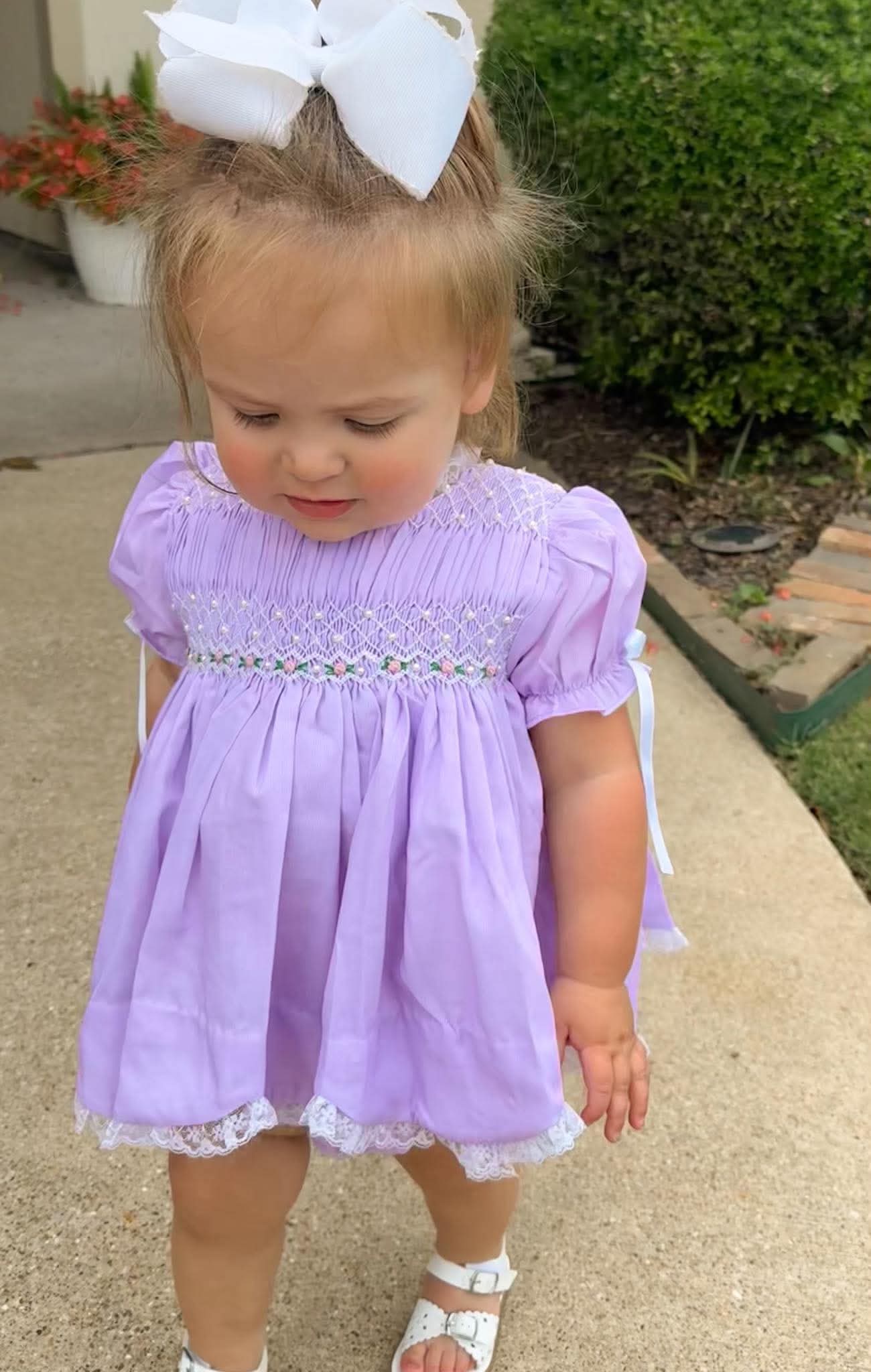 Girl's Lavender Heirloom Bloomer Set