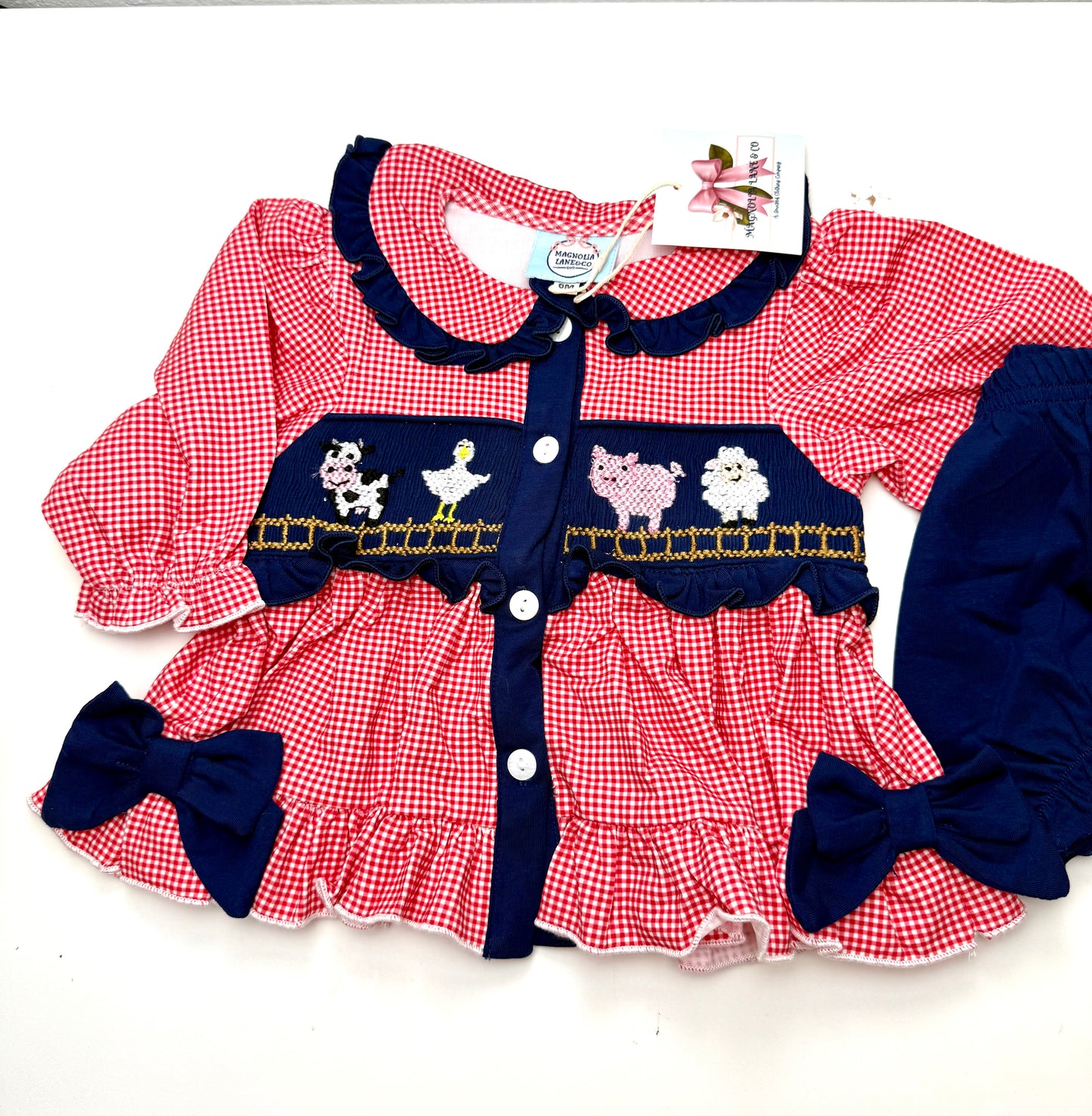 Girl's E-I-E-I-O Bloomer Set