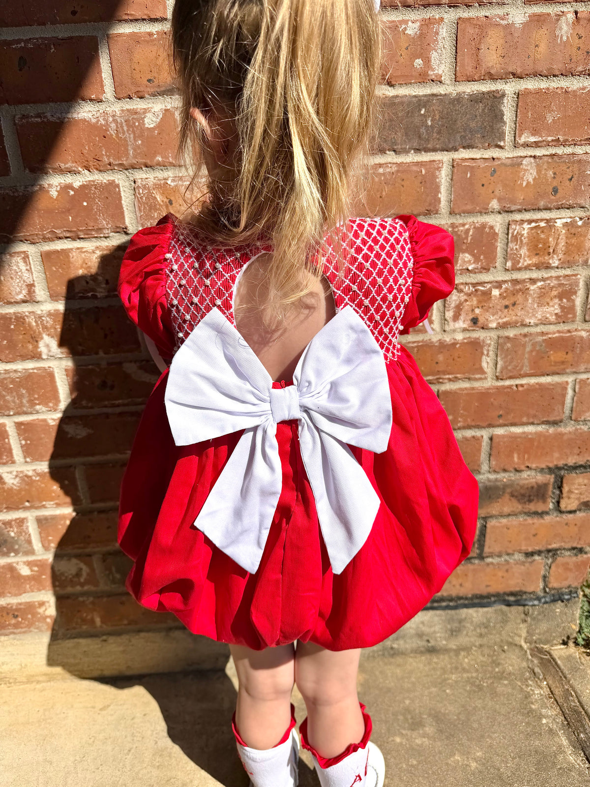Red Christmas Heirloom: Girl's Bubble