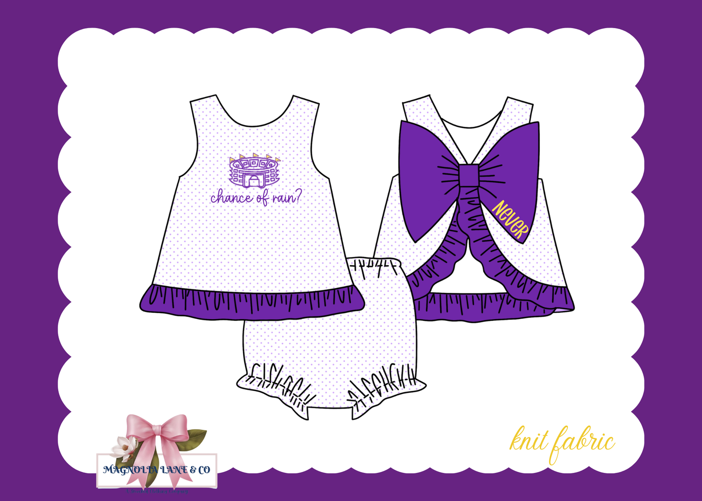 PO23: Girl's Chance of Rain Bloomer Set