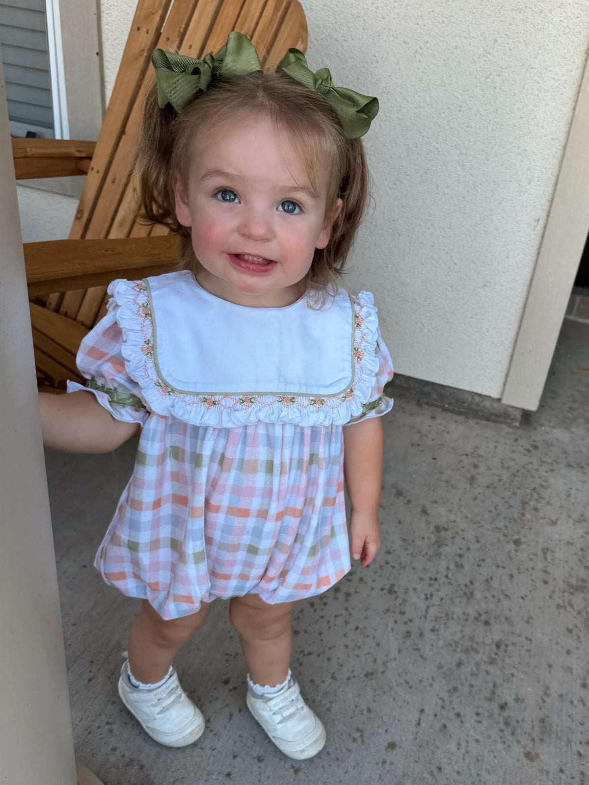 Girl’s Fall Plaid Bubble