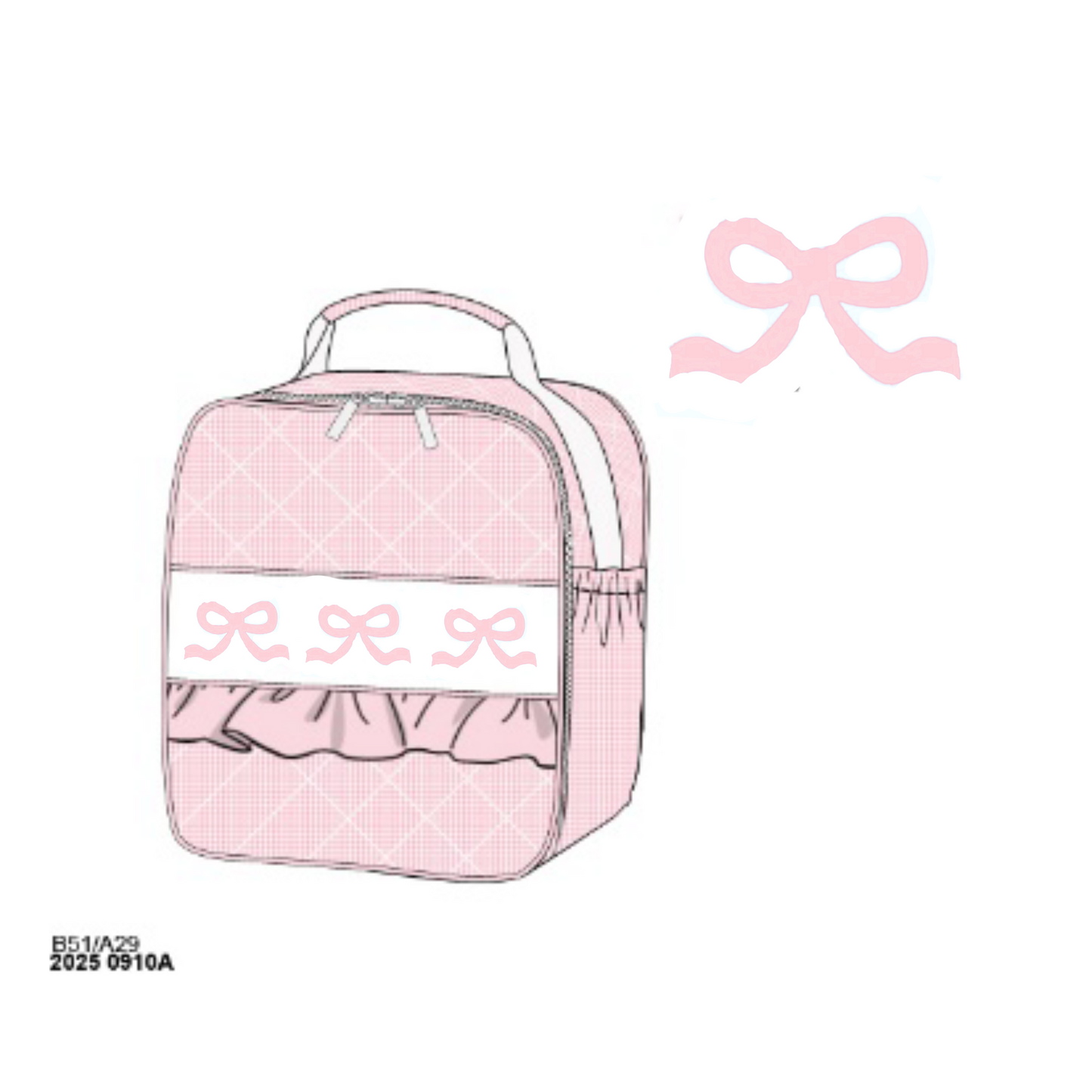 PO21: Pink Gingham BTS Bundle w/ Bows (NO NAMES)