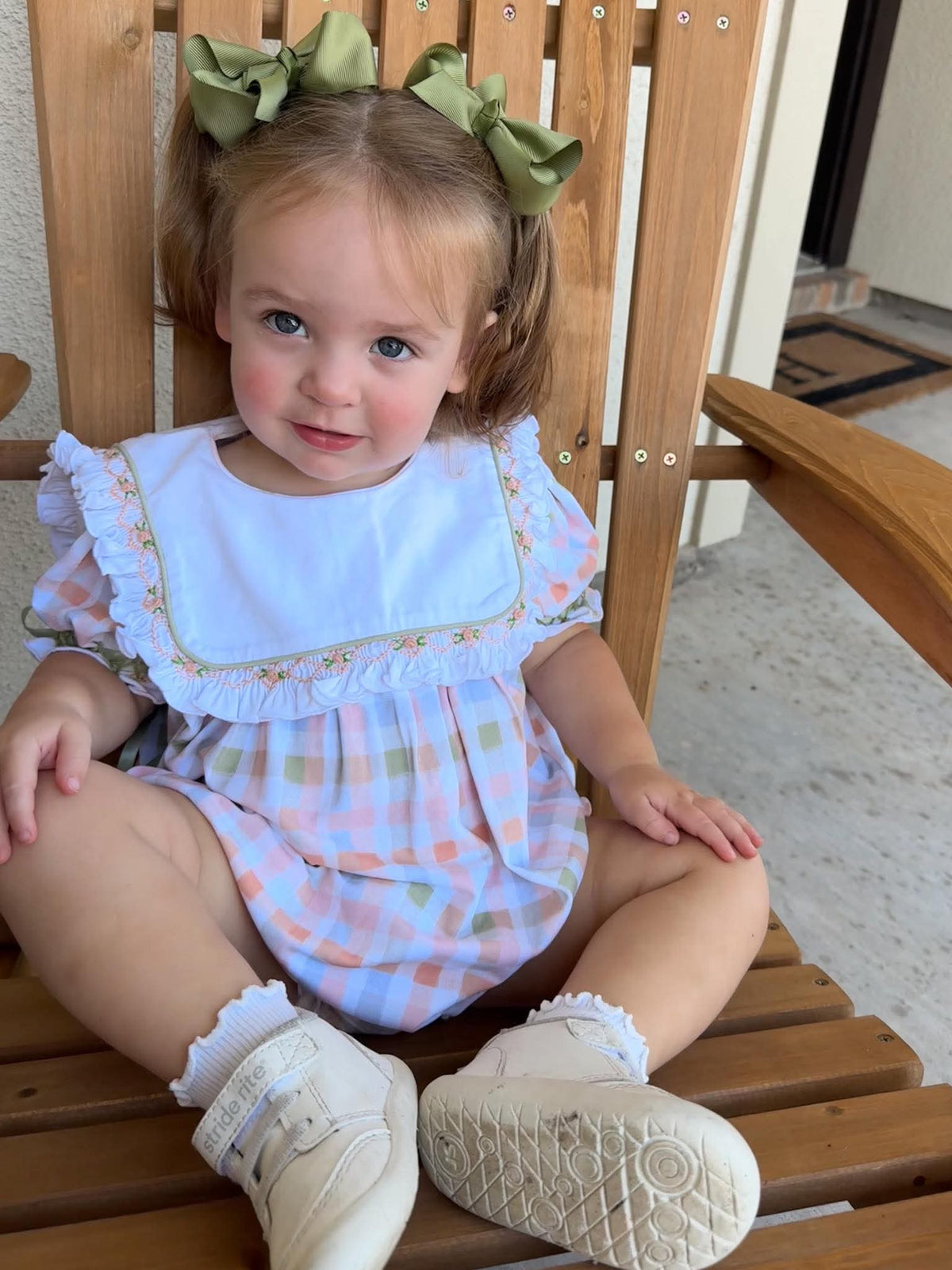 Girl’s Fall Plaid Bubble