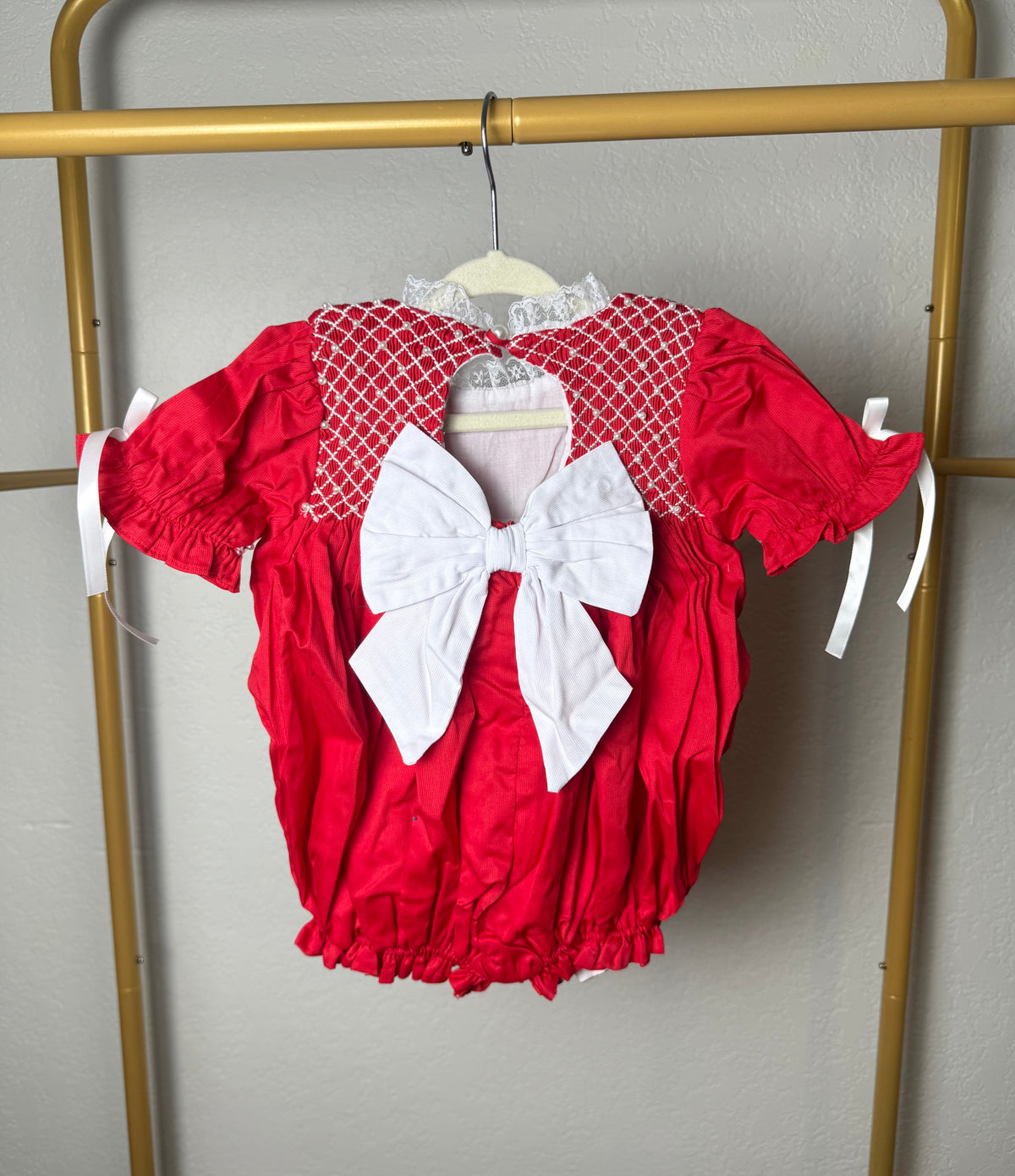 Red Christmas Heirloom: Girl's Bubble