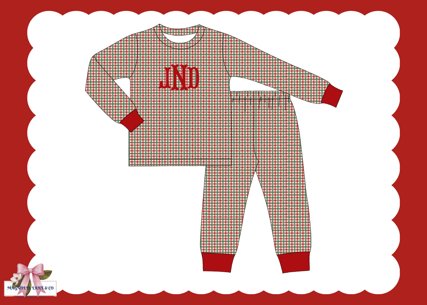 PO27: Boy's Classic Christmas PJs Pants Set (ETA: November)