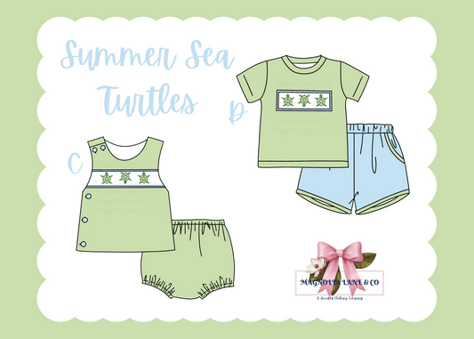 PO7: Boy's Summer Sea Turtle Collection