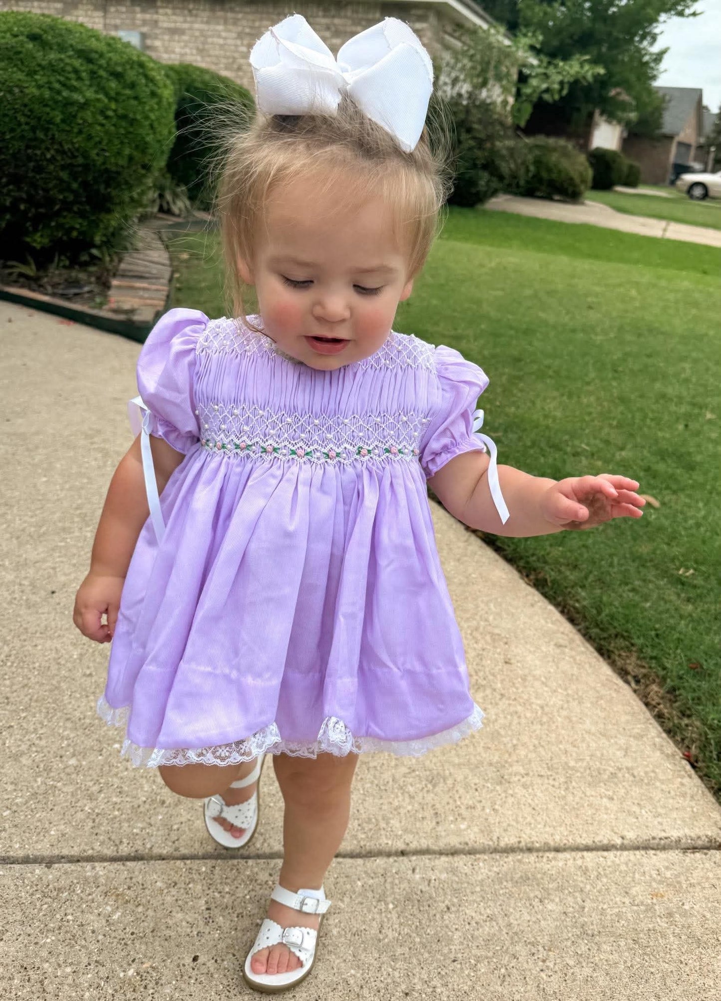 Girl's Lavender Heirloom Bloomer Set