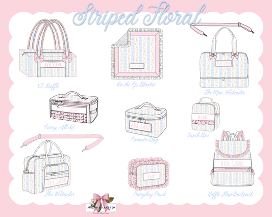 PO28: Striped Floral Luggage (ETA: DECEMBER)