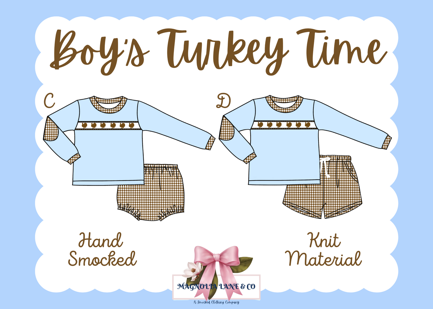 Boy's Turkey Time DIAPER SET