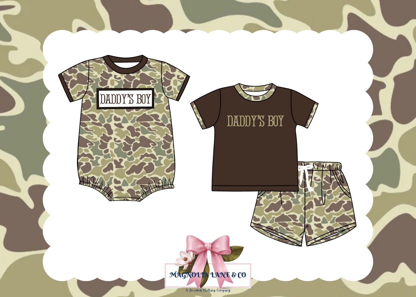 Camo Daddy's Boy Bubble