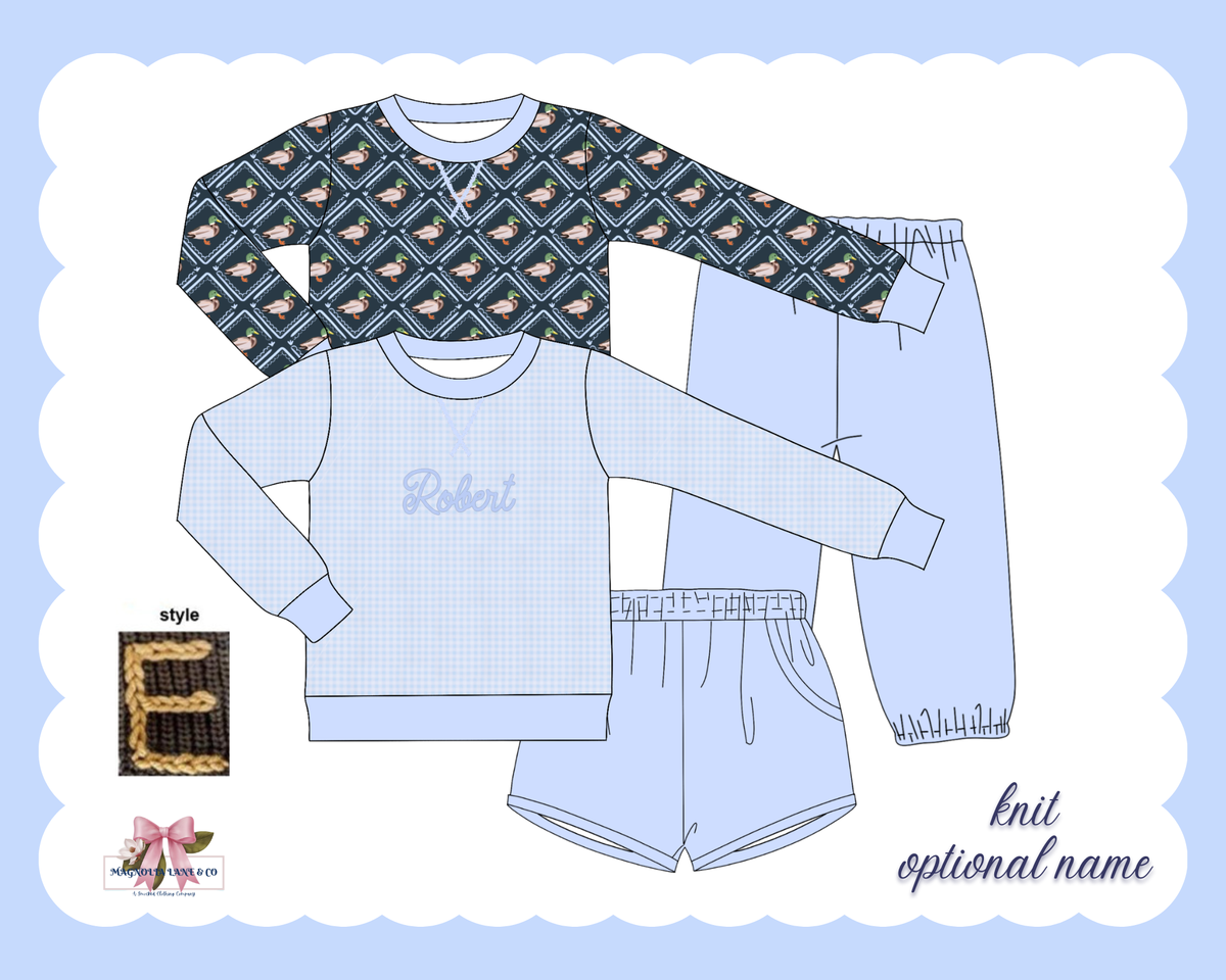PO30: Boy's 3 Pc Reversible Set (ETA: January)