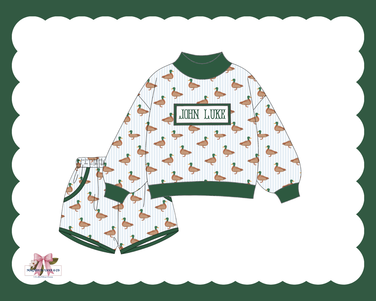 PO30: Boy's Striped Mallards Set (ETA: January)