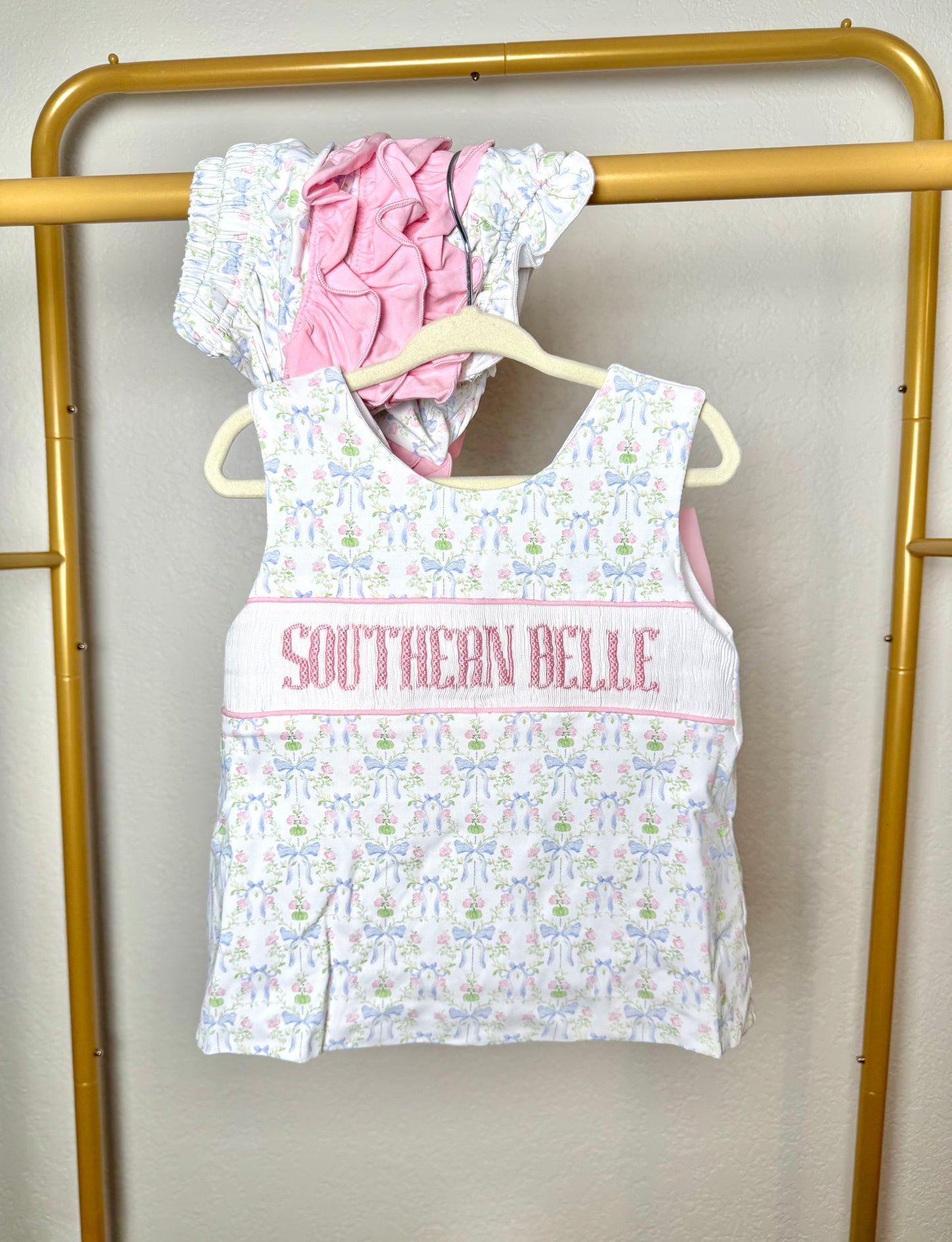 Girl's Grandmillennial Pumpkins Bloomer Set - "SOUTHERN BELLE"