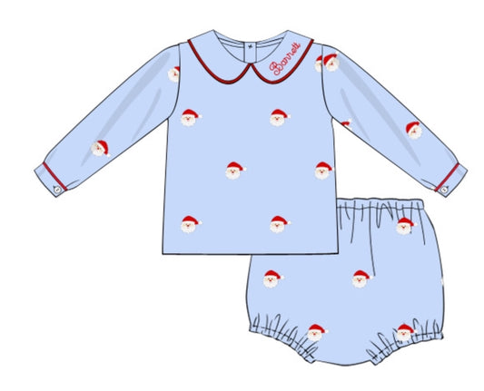 Boy's Ho Ho Ho Diaper Set