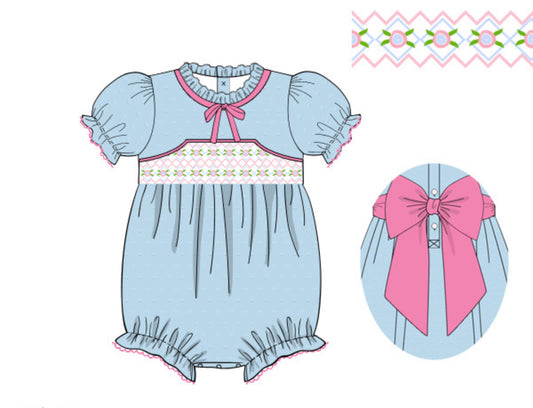 Florals & Swiss Dot Bubble