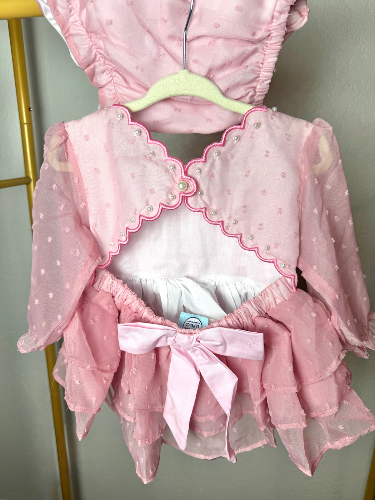 Girl’s Pink Chiffon Bloomer Set - "GIRLY GIRL"
