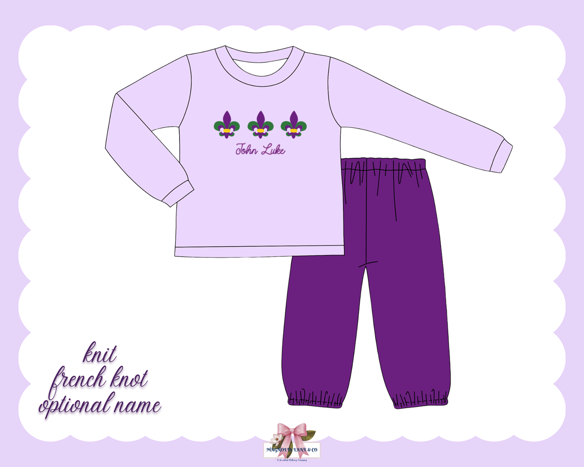 PO30: Boy’s Mister Mardi Gras Pants Set (ETA: January)