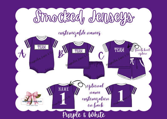 PO8: Purple/White Jerseys