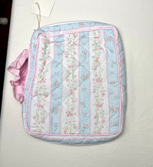 Striped Floral Bible Cover - No Smock Plate