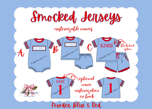 PO8: Powder Blue/Red Jerseys