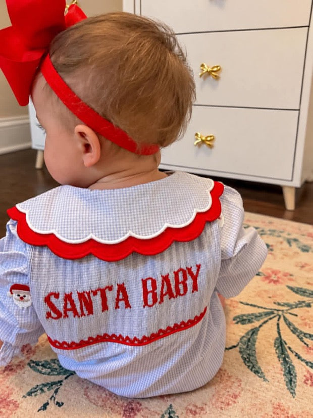 Santa Baby: Girl's Bubble - "SANTA BABY"